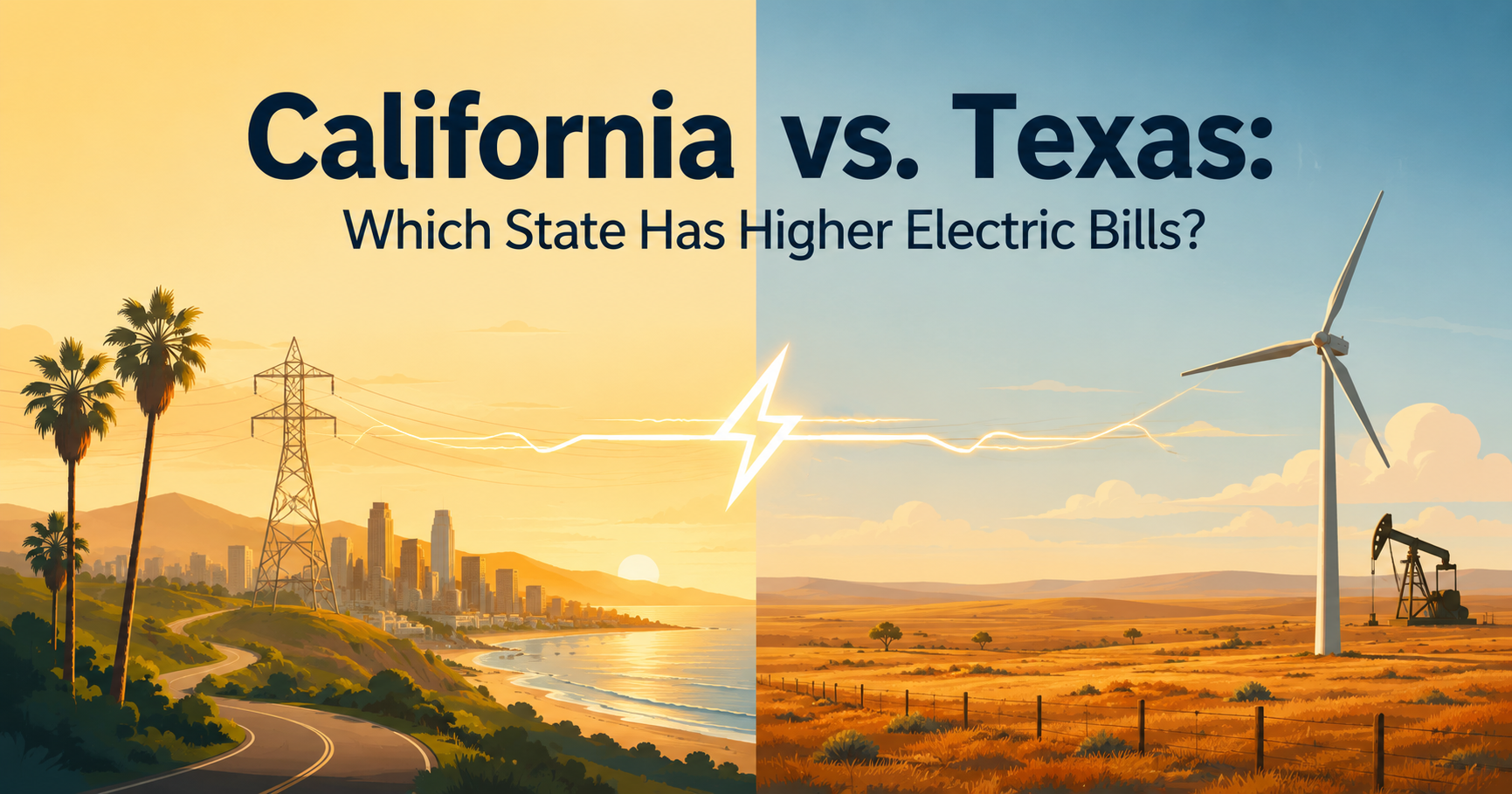 California vs Texas Electricity Costs Compared